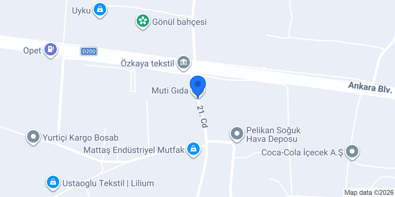 Muti Gıda konumu