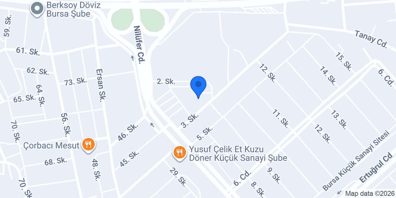 Yıldırım Oto Yedek Parça konumu