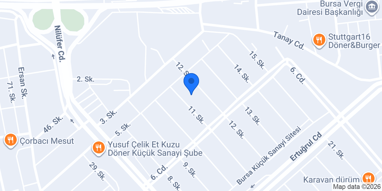 Erdem oto konumu