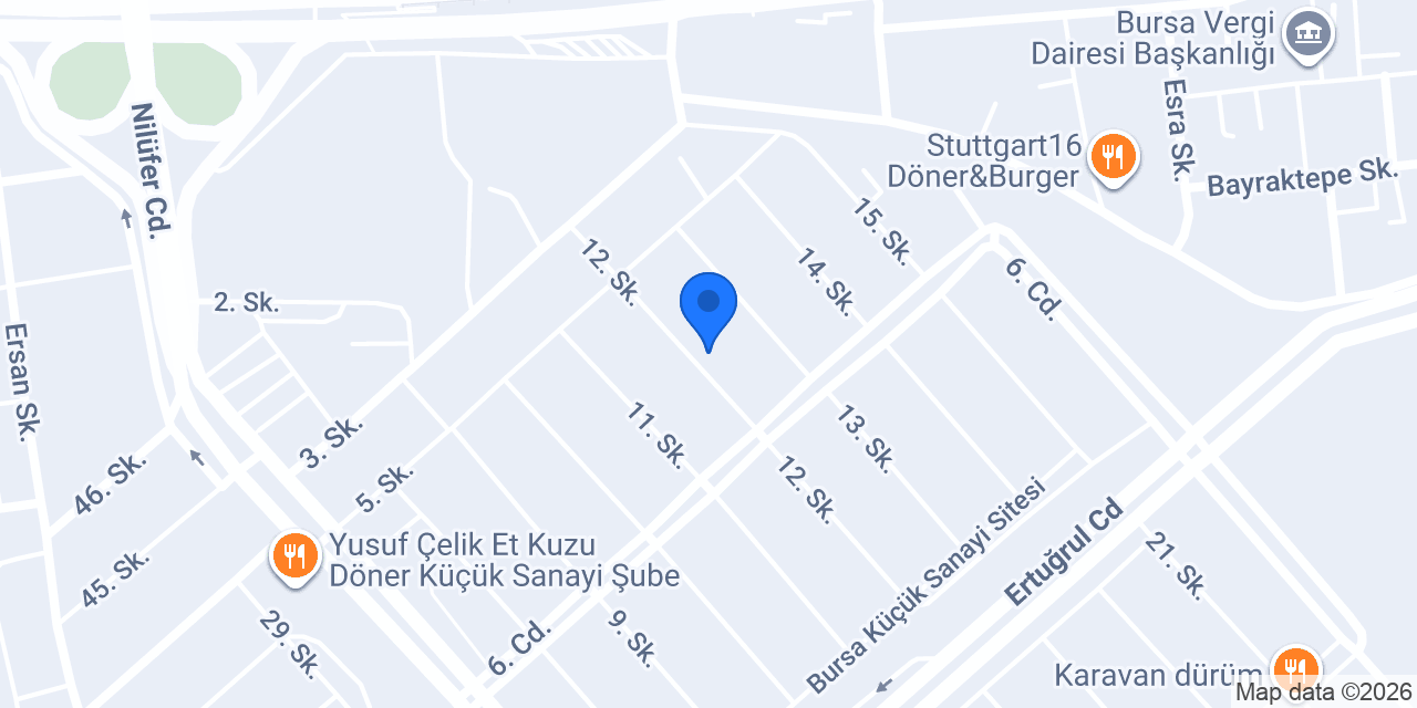 Eurorepar Bursa ŞANÇELİK konumu