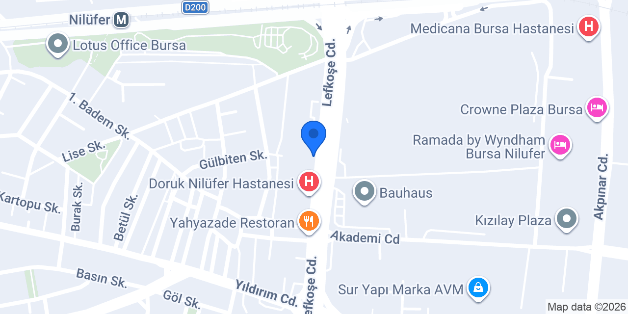 Mavi Danışmanlık Merkezi konumu