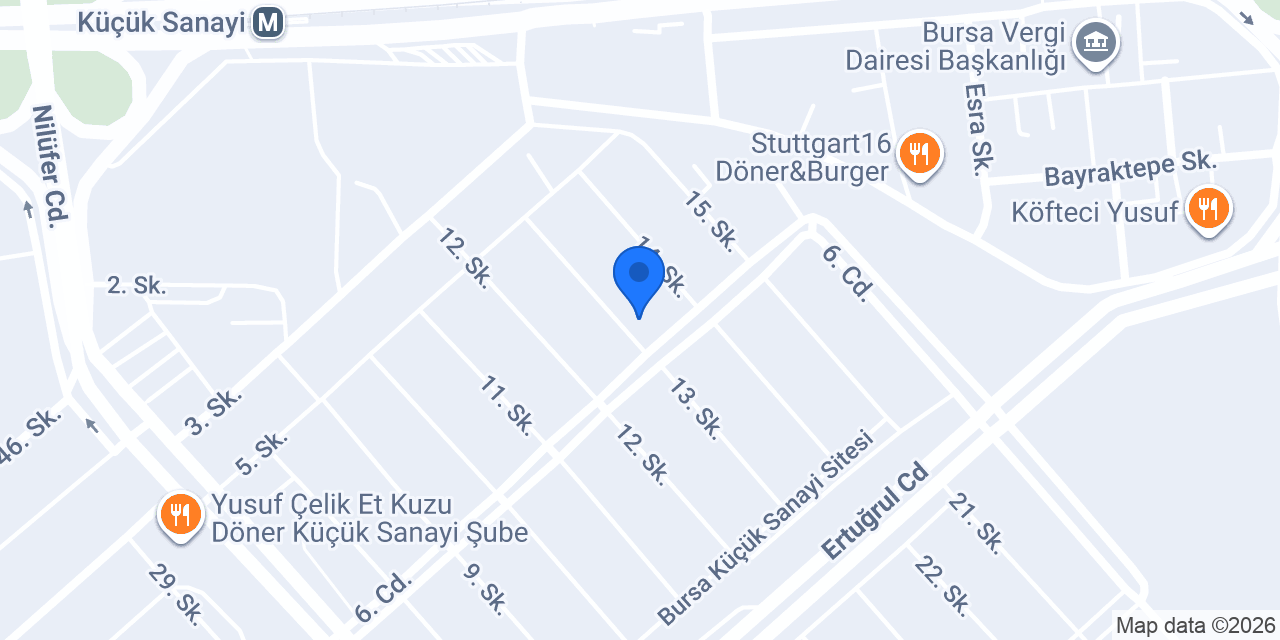 Mes-Tek Servis ve Rot Balans konumu