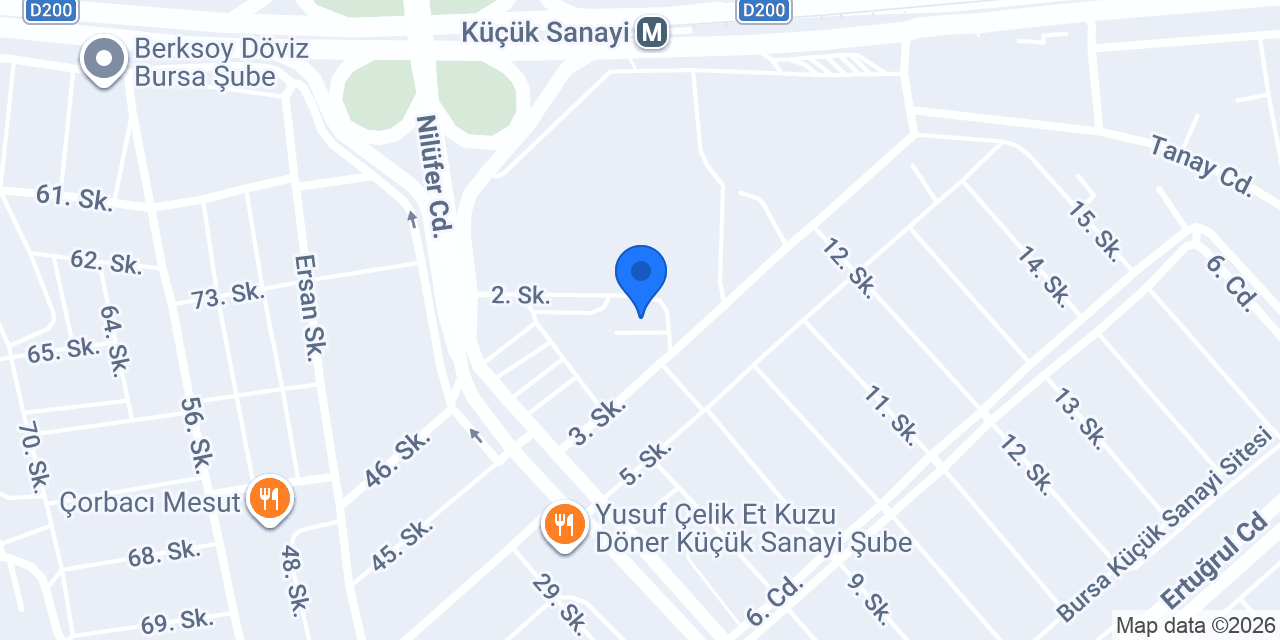 Erbaylar Balıkçılık Küçük Sanayi konumu