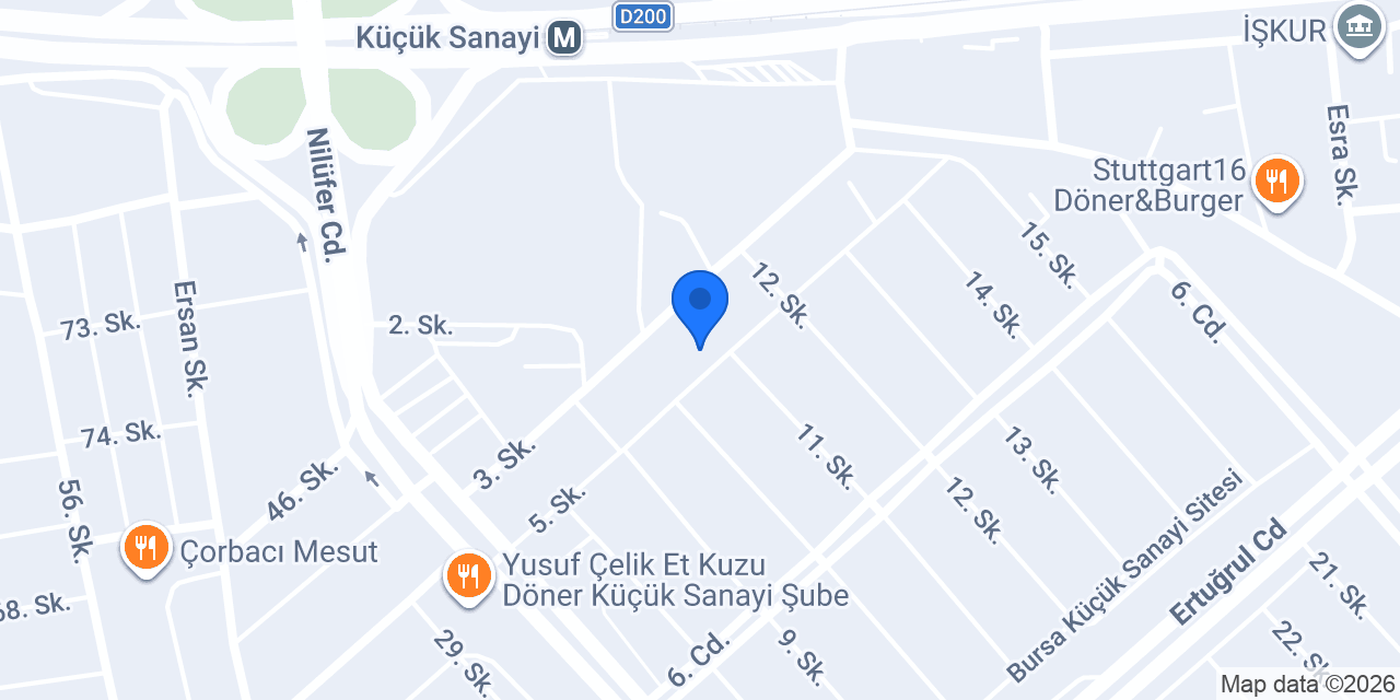 Beşyıldız Otomotiv konumu