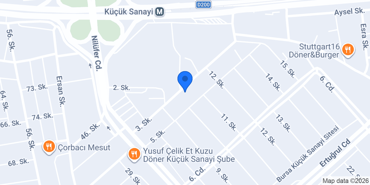 Bursam Oto Mekanik ve Elektrik konumu