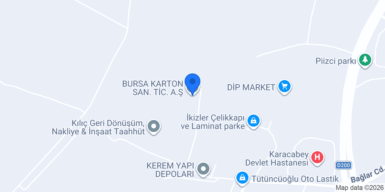 BURSA KARTON SAN. TİC. A.Ş. konumu