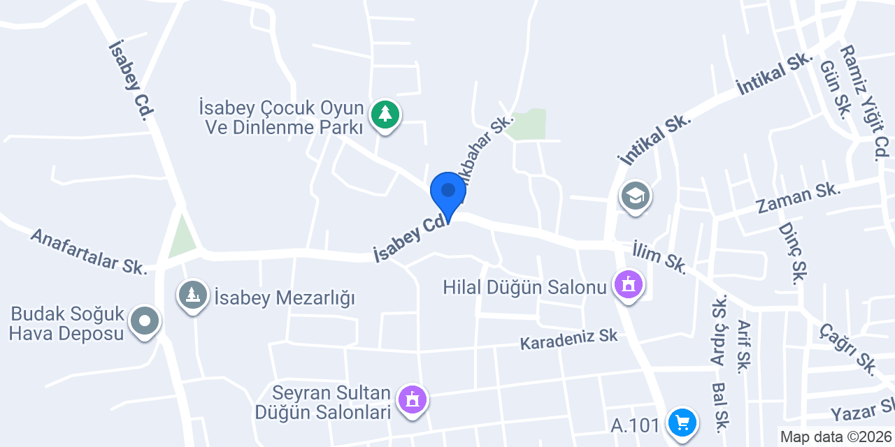 İsabey Mahallesi Muhtarlığı konumu