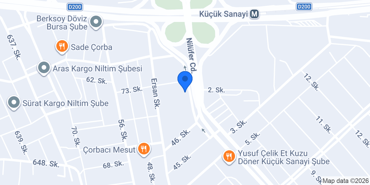 Ziraat Katılım Nilüfer Şubesi konumu