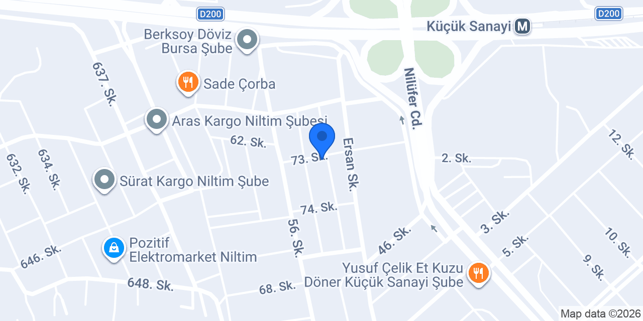 NİLÜFER OTOMOTİV YEDEK PARÇA konumu