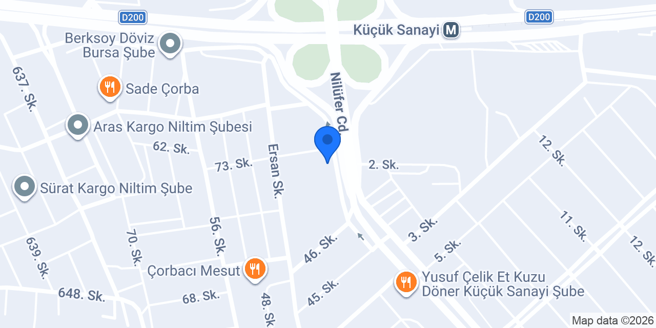 Çakır Lokantası konumu