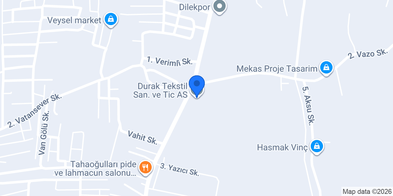 Durak Tekstil San. ve Tic A.S. konumu