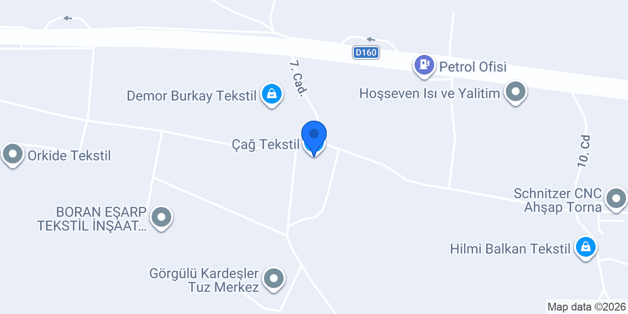 Çağ Tekstil konumu