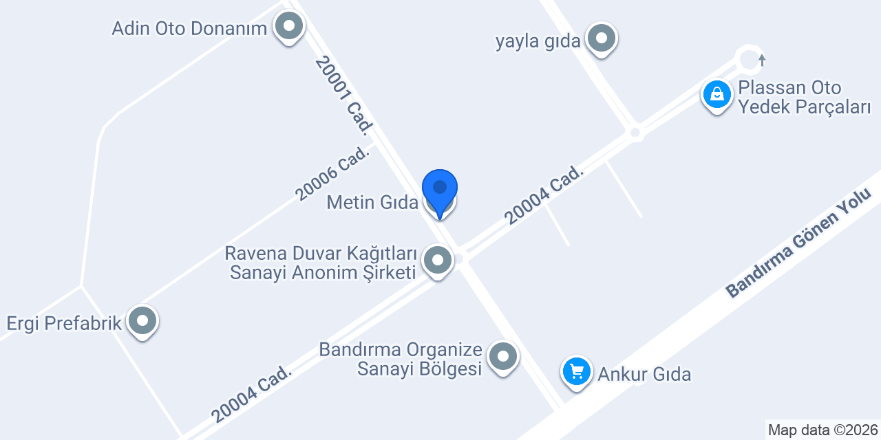 Metin Gıda konumu