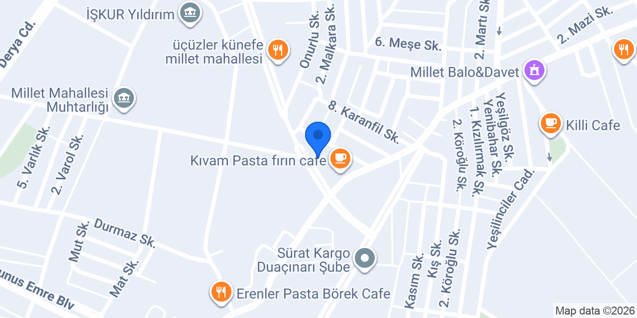 Yılmazay Bayan Kuaförü Millet konumu