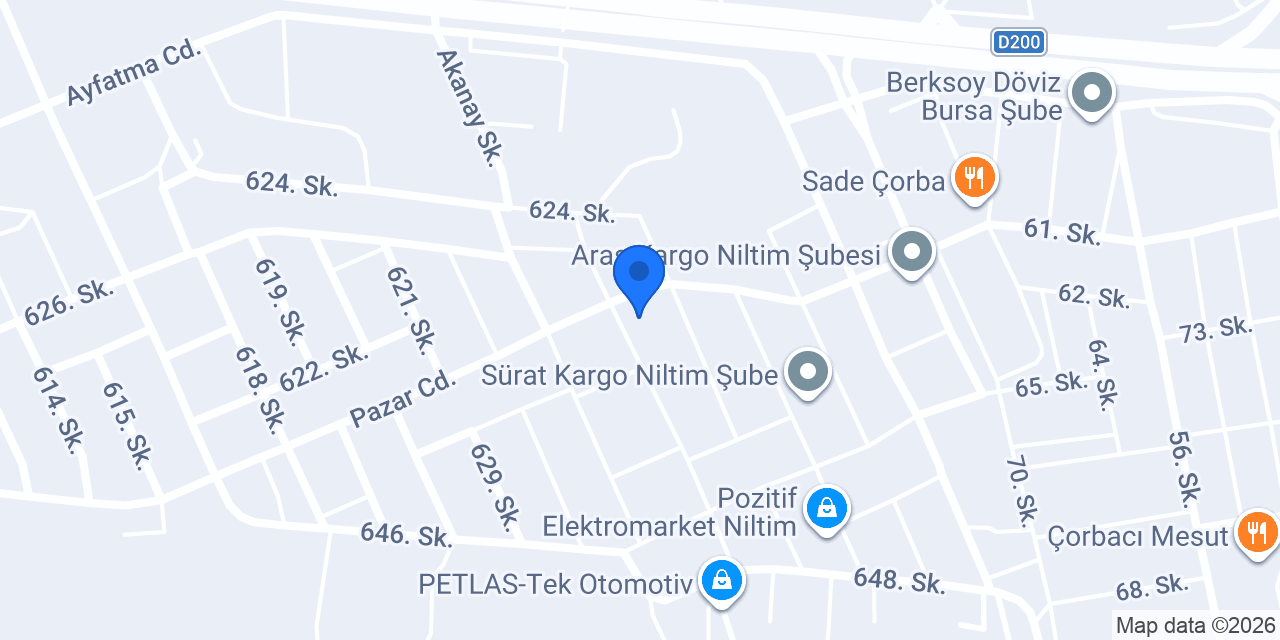 Yurtiçi Kargo Niltim konumu