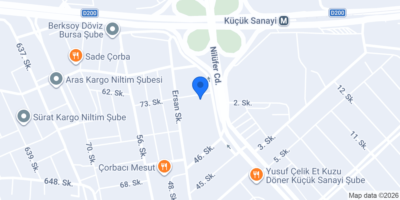 RK OTO KLİNİK konumu