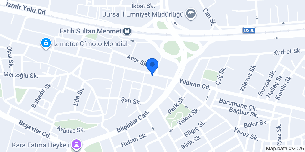 Helal Market Bursa konumu