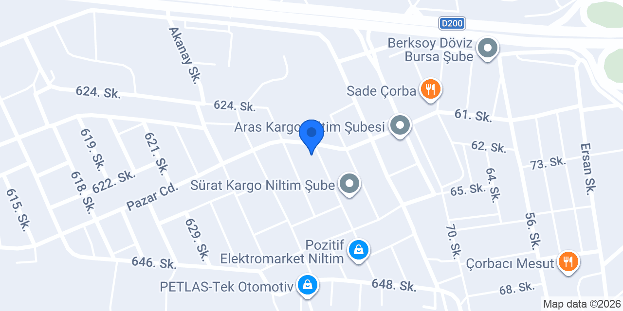 Durpasan Elektrik Ltd.sti. Nilufer Subesi konumu