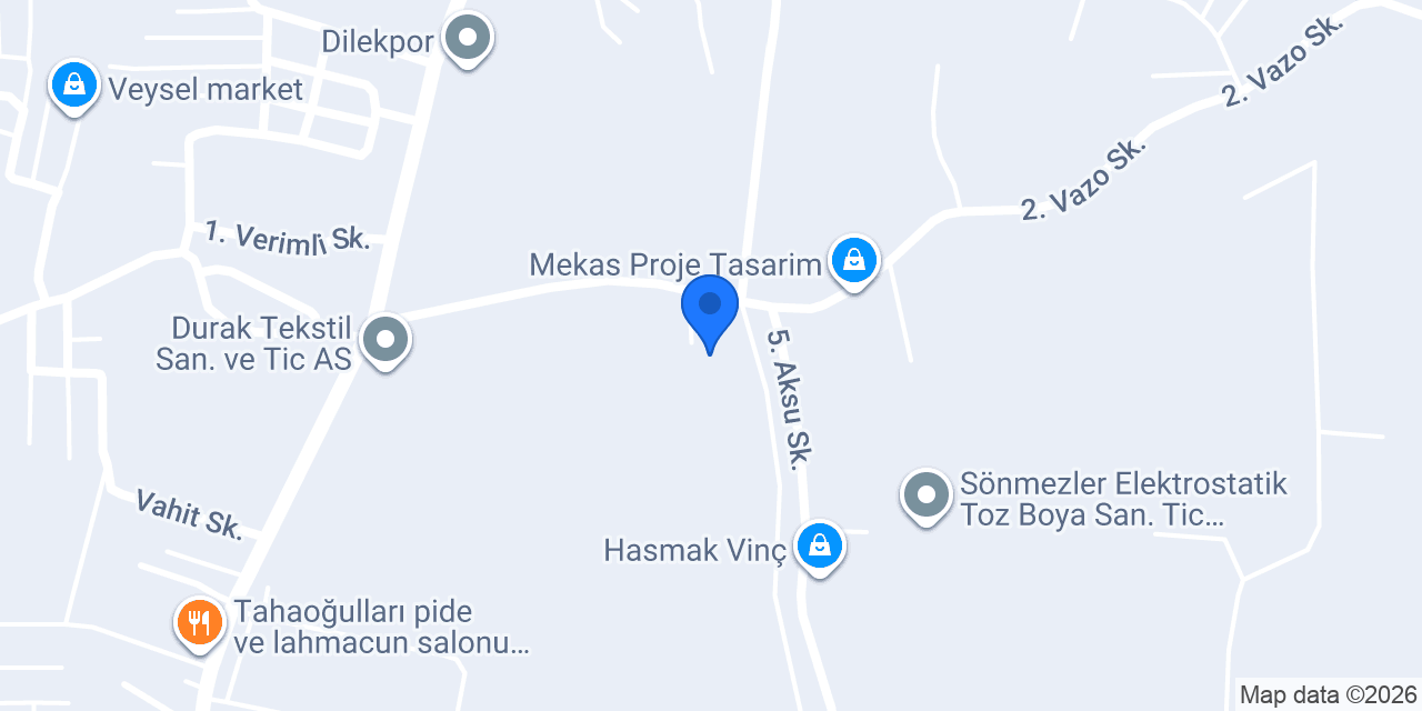 Güçlü Tekstil A.Ş konumu