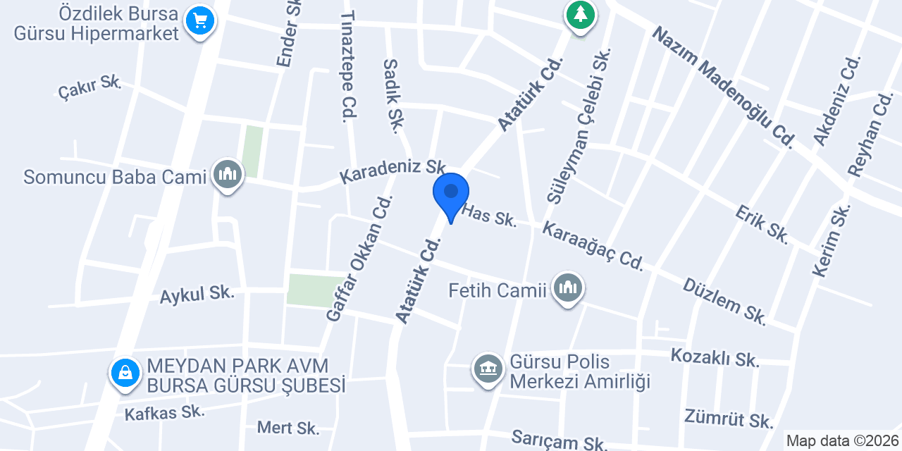 Yıldız Yapı Mobilya Dekorasyon konumu