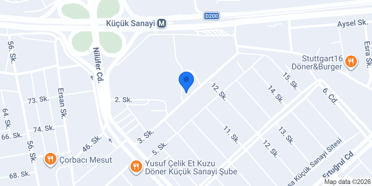 Halkbank Küçük Sanayi Sitesi Şubesi konumu