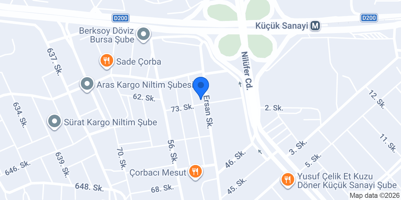 Öz Kızmaz Oto Aksesuar konumu
