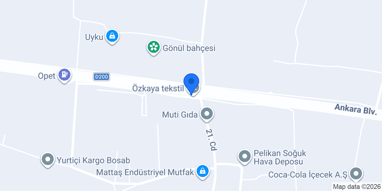 Cumaoğlu Tekstil (cK) konumu