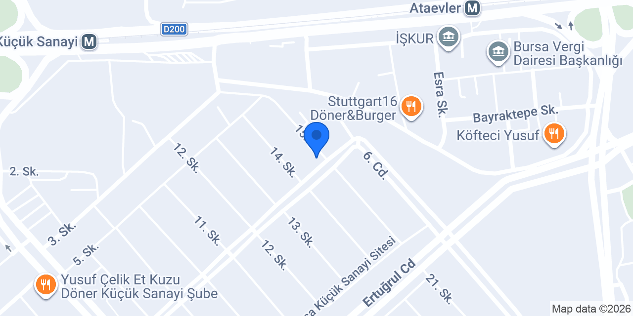 Bursa Uslu Otomotiv konumu