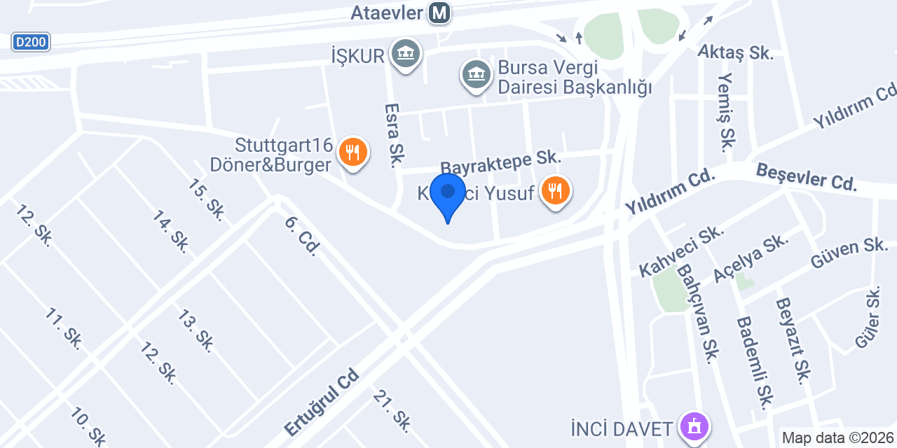 Biba Mimarlık konumu