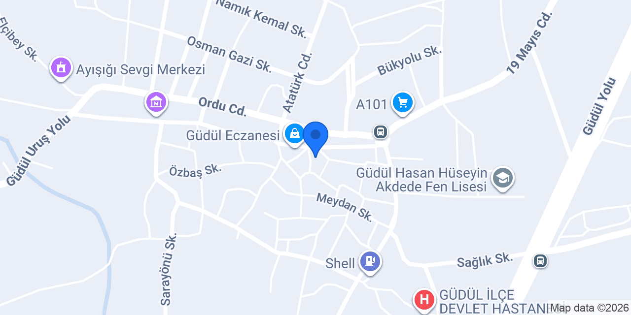 Halkbank Güdül Uydu Şubesi konumu