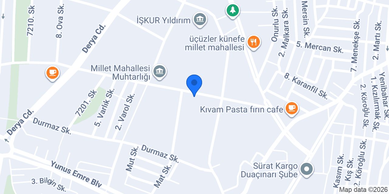 Gizay Çiçekçilik Millet konumu