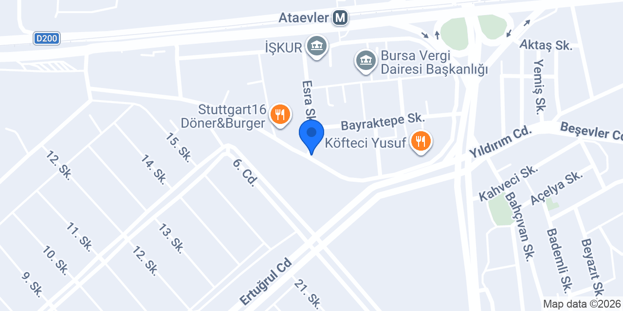 Güner Sigorta, Nilüfer Bursa Sigorta Acentesi konumu