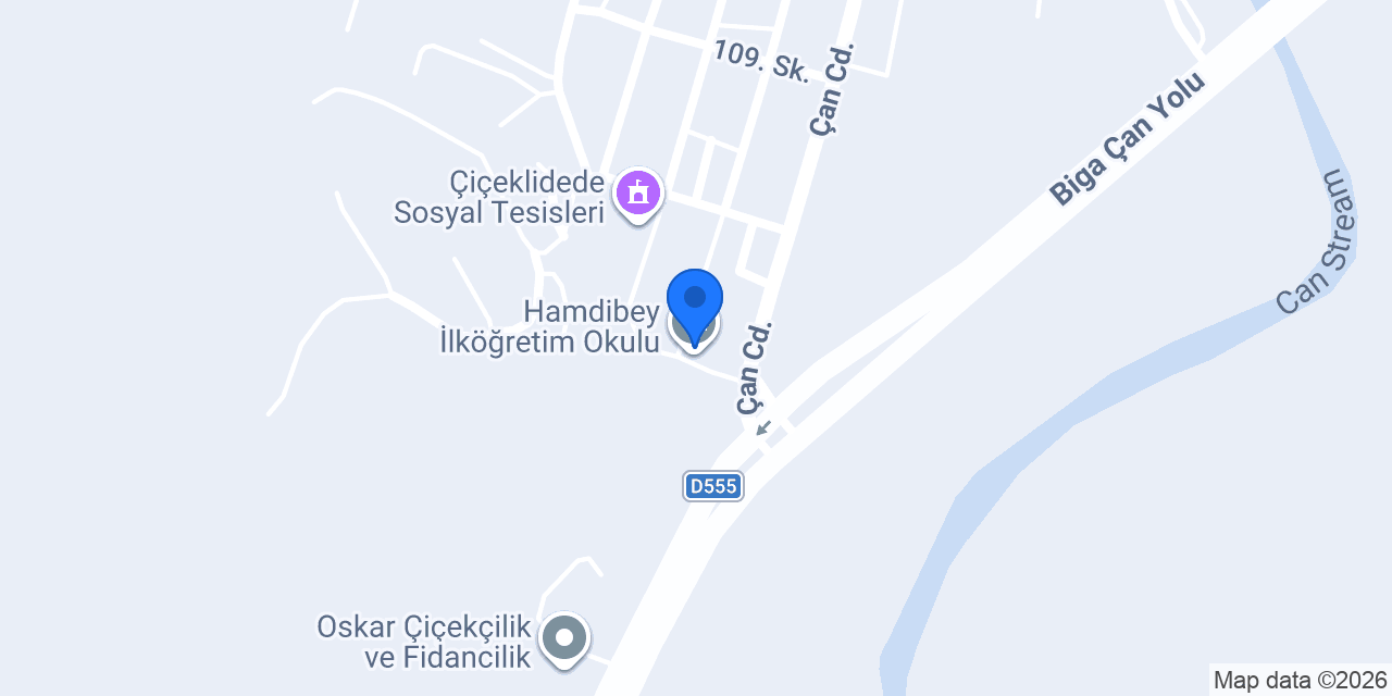 Hamdibey İlköğretim Okulu konumu