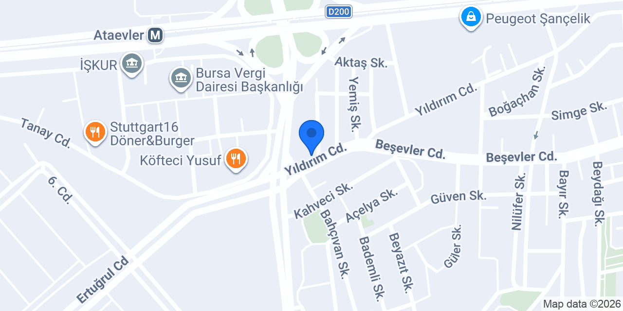 Yetkin Market konumu