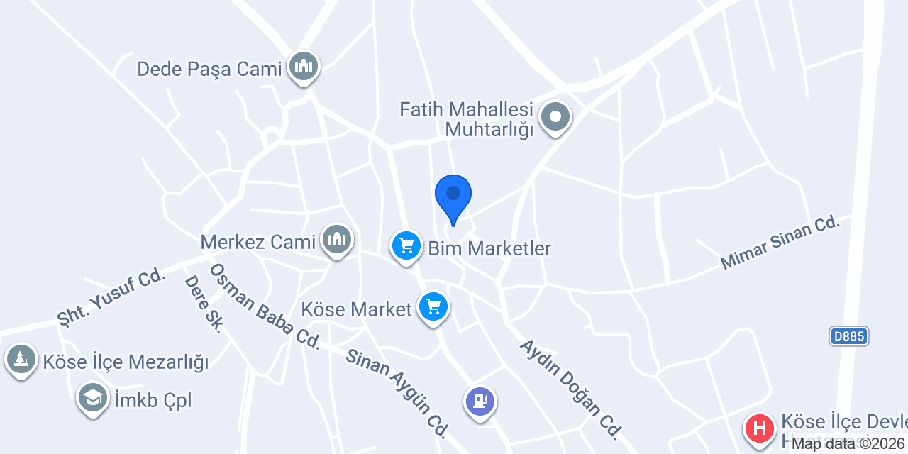 Köse Aile Sağlık Mer. konumu