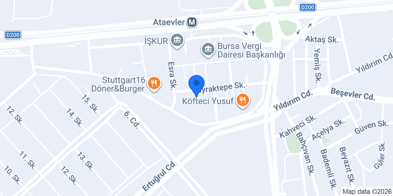 Bursa Üçevler Masaj konumu