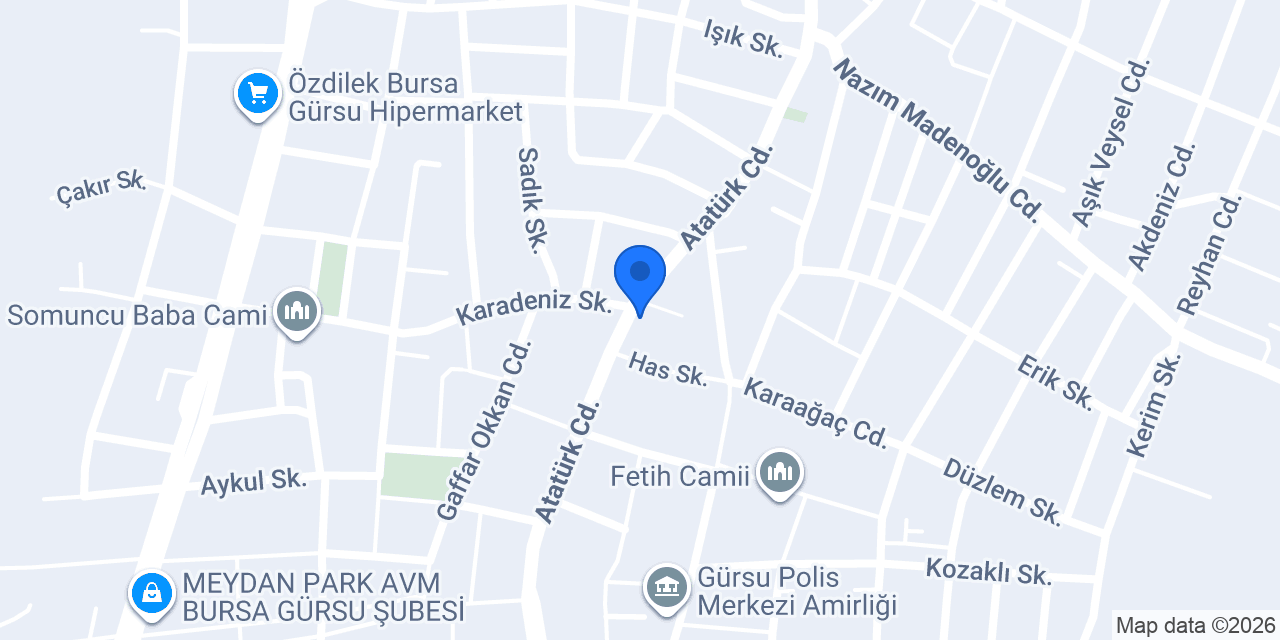 Ortadoğu Alüminyum Profil konumu