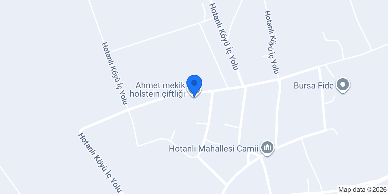 Ahmet mekik holstein çiftliği konumu