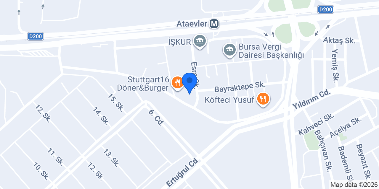 Orakçı Şirketler Grubu konumu