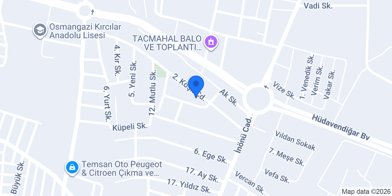 Turan Matbaa konumu