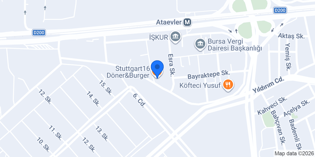 3 Şef Lokantası konumu