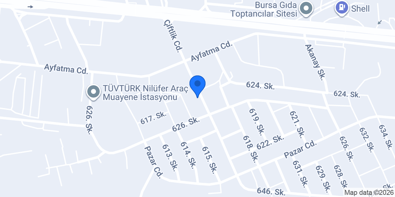 S.T.Çağdaş Oto Bosch Car Service konumu
