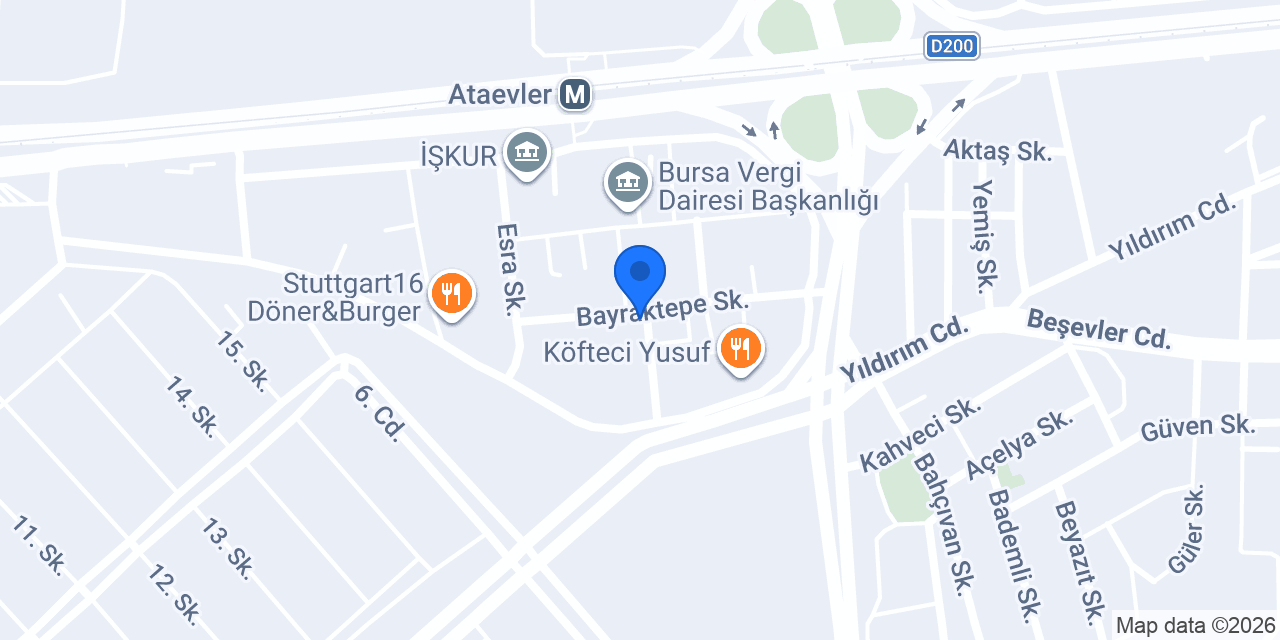 Mahkeme Fırını Beşevler konumu