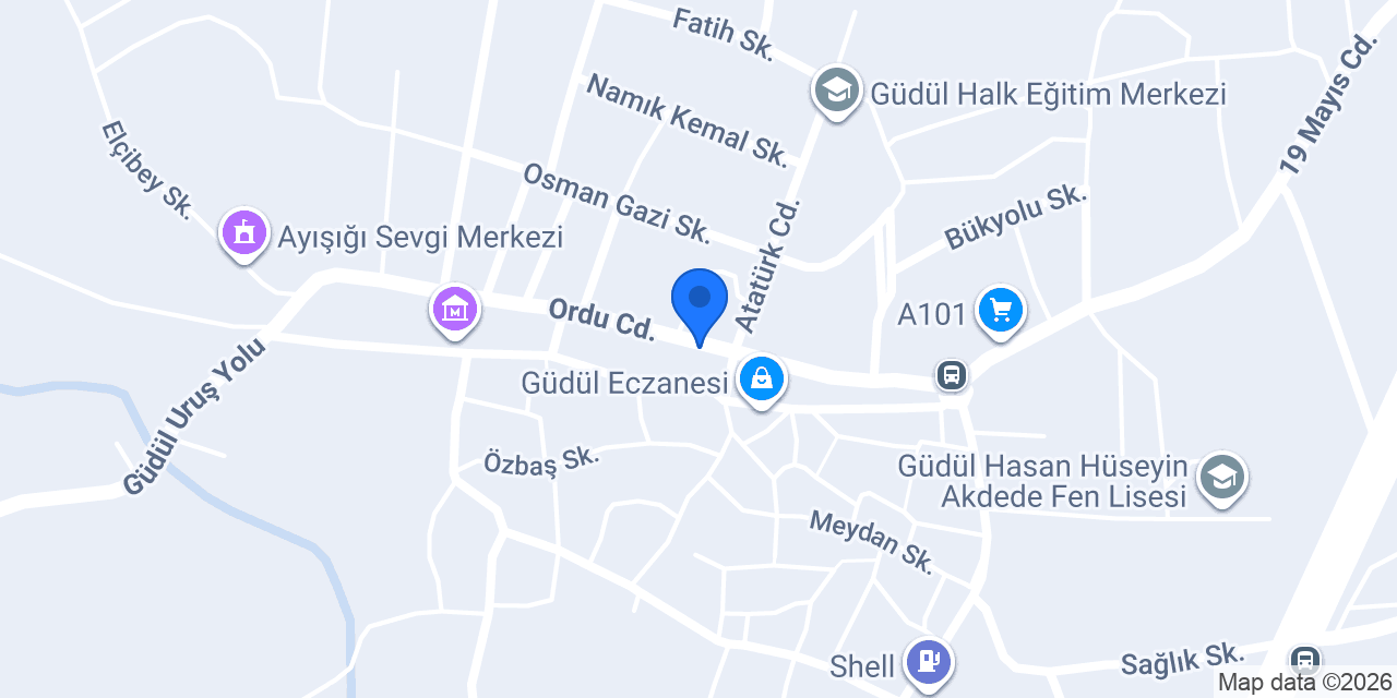 ÖZDEMİR KURUYEMİŞ GÜDÜL/ANKARA konumu