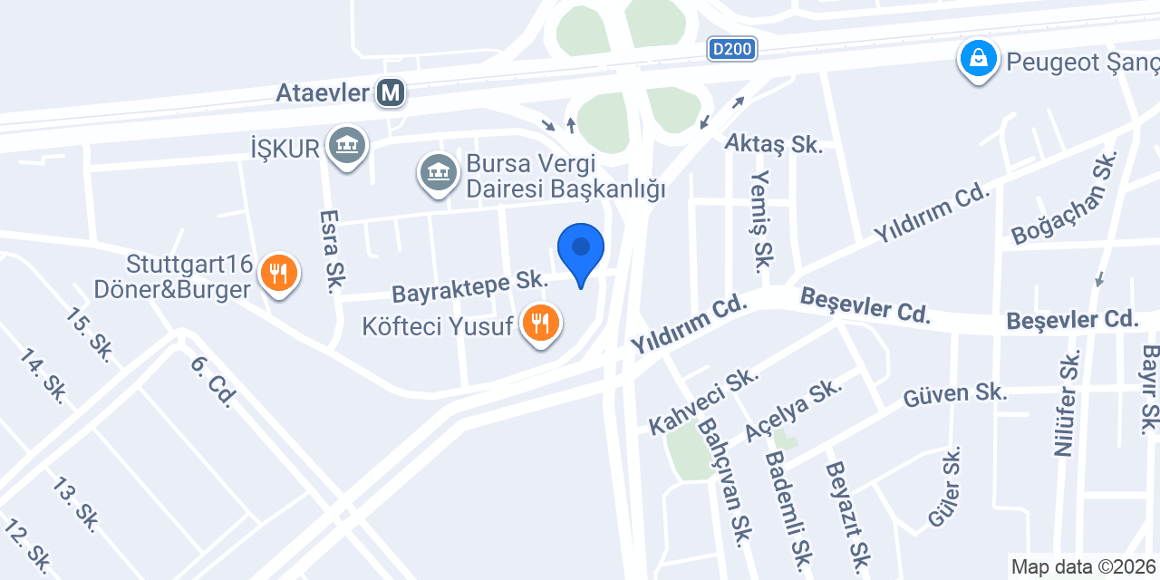 ket. | Bursa Dövme ve Piercing Stüdyosu konumu