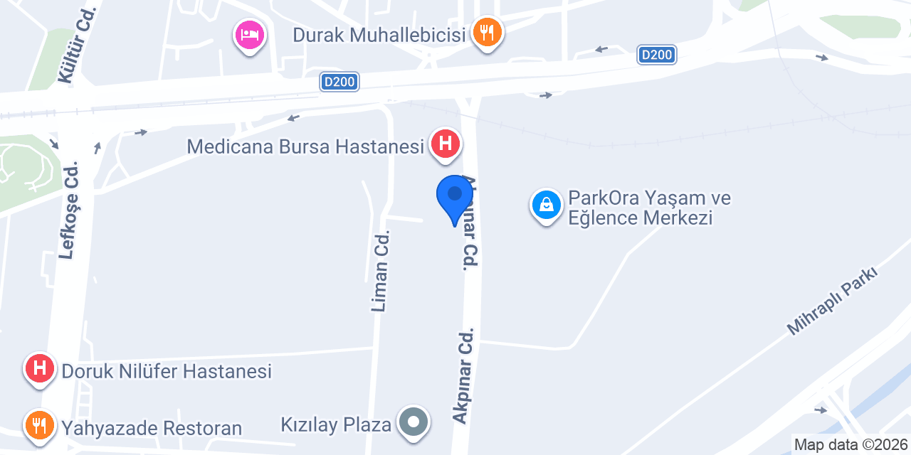 İş Yatırım Bursa Şubesi konumu