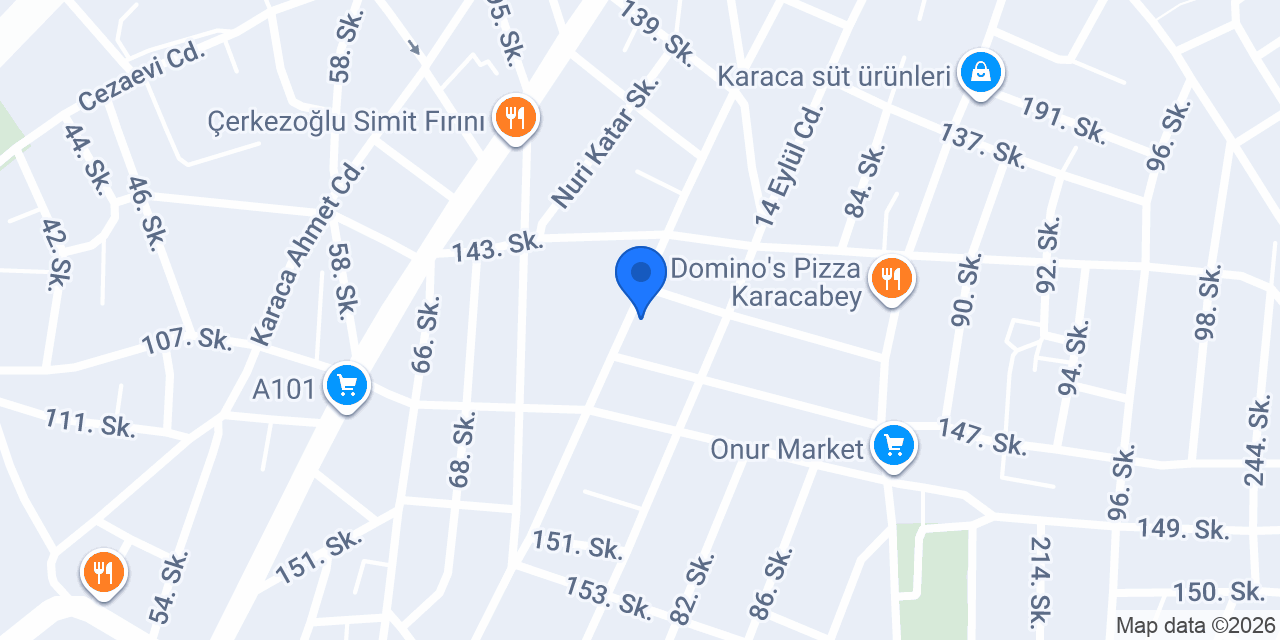 Karacabey Tapu Sicil Müdürlüğü konumu