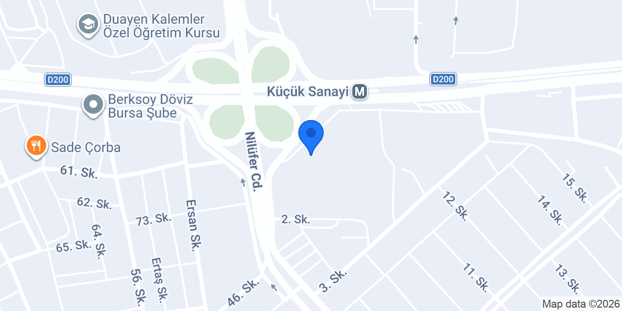 Musa Çalışkan Sigorta Nilüfer Şube konumu
