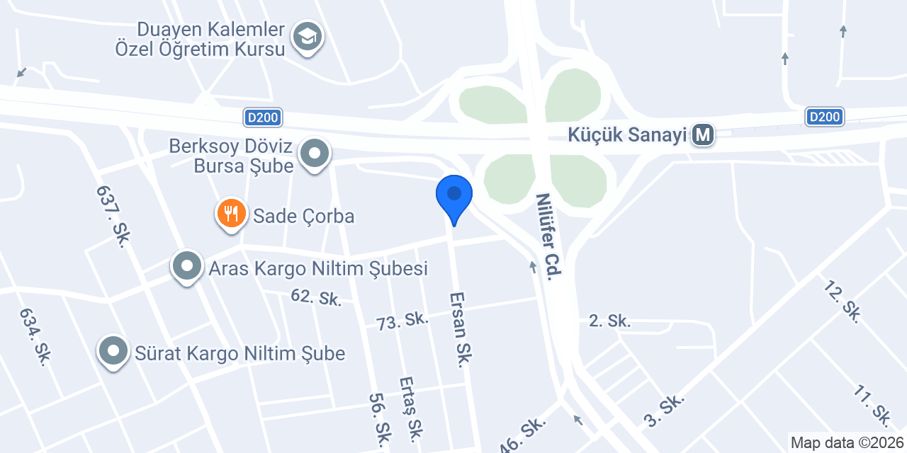 Kavurmacı Hüsam Küçük sanayi konumu