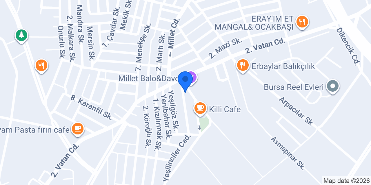 Oses Çiğ Köfte konumu